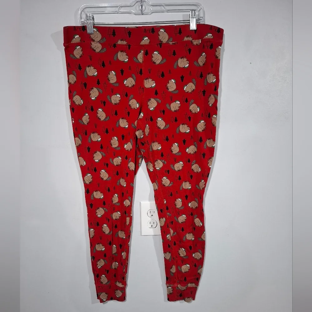 Duluth Trading Co Red Pajama Set with Floral Print - Picture 16 of 16